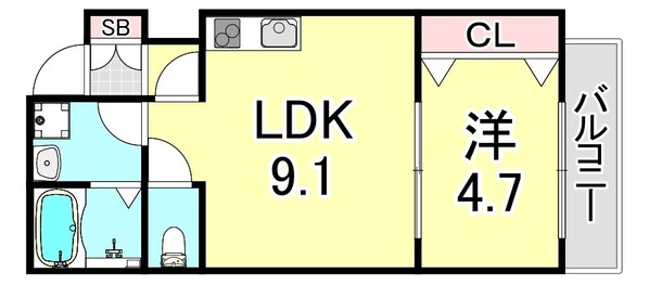 NET-K片山町の物件間取画像